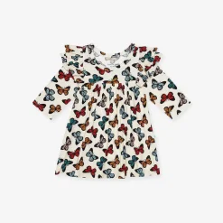 Posh Peanut 3/4 Sleeve Flutter Dress Bummie Set Outlet
