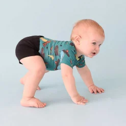 Posh Peanut Black French Terry Shorts Store