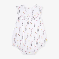 Posh Peanut Cap Sleeve Ruffled Bubble Romper Store
