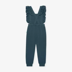 Posh Peanut Fleece Ruffled Overalls Cheap