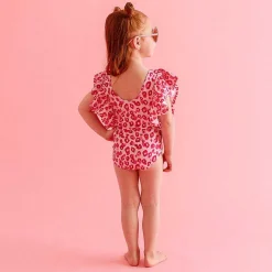 Posh Peanut Flutter Sleeve One Piece Swimsuit Cheap