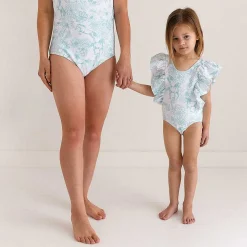 Posh Peanut Flutter Sleeve One Piece Swimsuit Clearance
