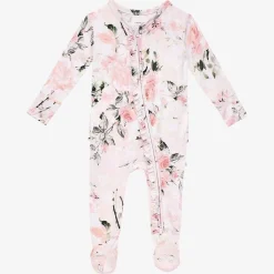Posh Peanut Footie Ruffled Zippered One Piece Fashion