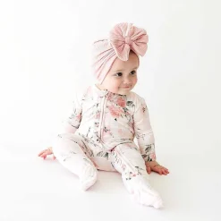 Posh Peanut Footie Ruffled Zippered One Piece Fashion