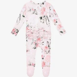 Posh Peanut Footie Ruffled Zippered One Piece Fashion