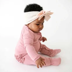 Posh Peanut Footie Ruffled Zippered One Piece Hot