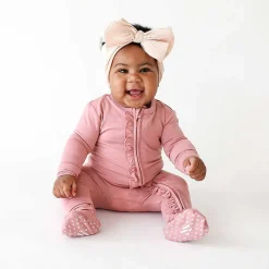Posh Peanut Footie Ruffled Zippered One Piece Hot