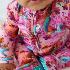 Posh Peanut Footie Ruffled Zippered One Piece Best