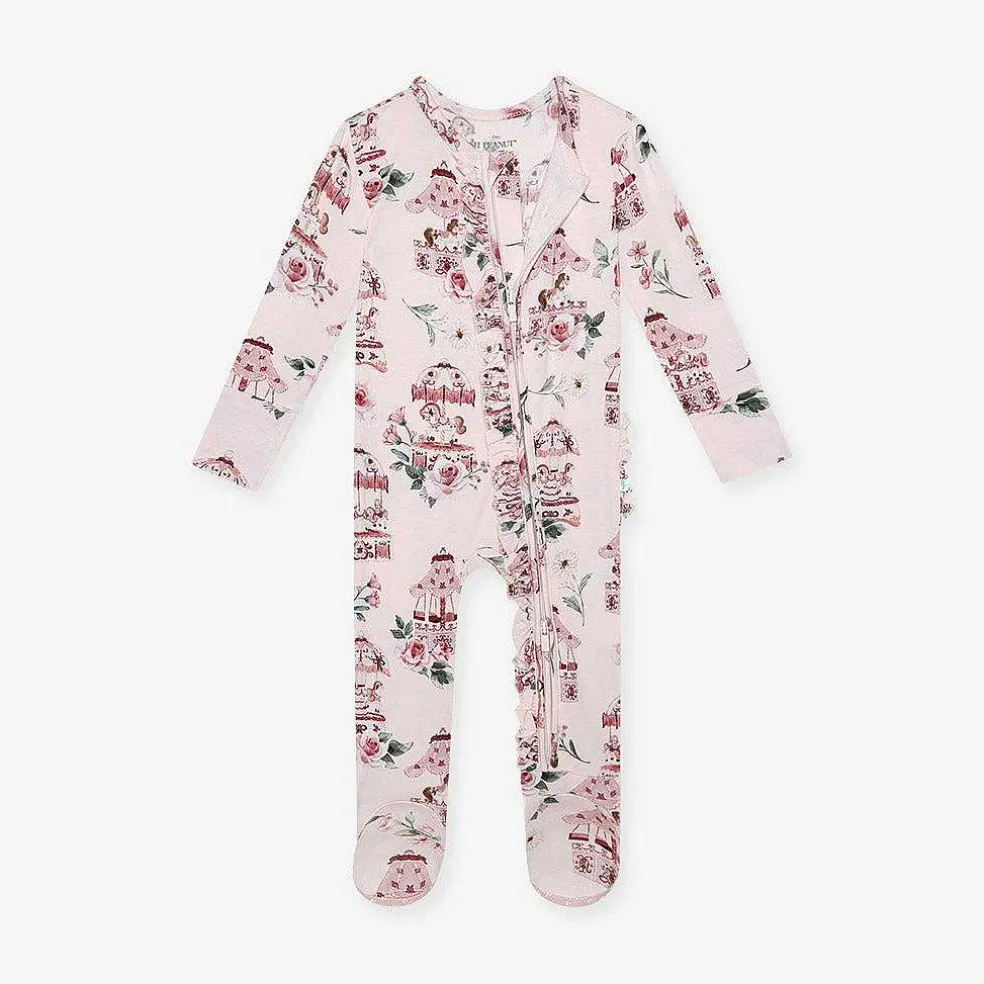 Posh Peanut Footie Ruffled Zippered One Piece Cheap