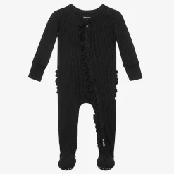 Posh Peanut Footie Ruffled Zippered One Piece Fashion