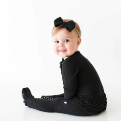 Posh Peanut Footie Ruffled Zippered One Piece Fashion