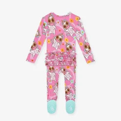 Posh Peanut Footie Ruffled Zippered One Piece Cheap