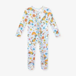 Posh Peanut Footie Ruffled Zippered One Piece Flash Sale