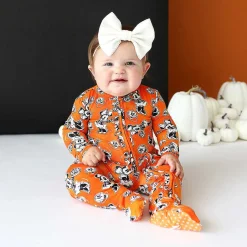 Posh Peanut Footie Ruffled Zippered One Piece Best Sale