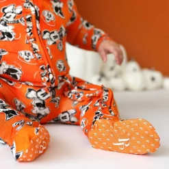 Posh Peanut Footie Ruffled Zippered One Piece Best Sale