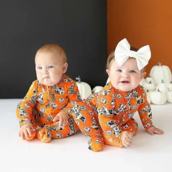 Posh Peanut Footie Ruffled Zippered One Piece Best Sale