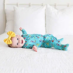 Posh Peanut Footie Ruffled Zippered One Piece Cheap