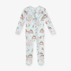 Posh Peanut Footie Ruffled Zippered One Piece Online