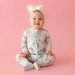 Posh Peanut Footie Ruffled Zippered One Piece Online