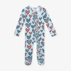 Posh Peanut Footie Ruffled Zippered One Piece Best
