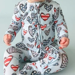 Posh Peanut Footie Ruffled Zippered One Piece Best