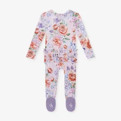 Posh Peanut Footie Ruffled Zippered One Piece Best