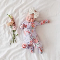 Posh Peanut Footie Ruffled Zippered One Piece Best