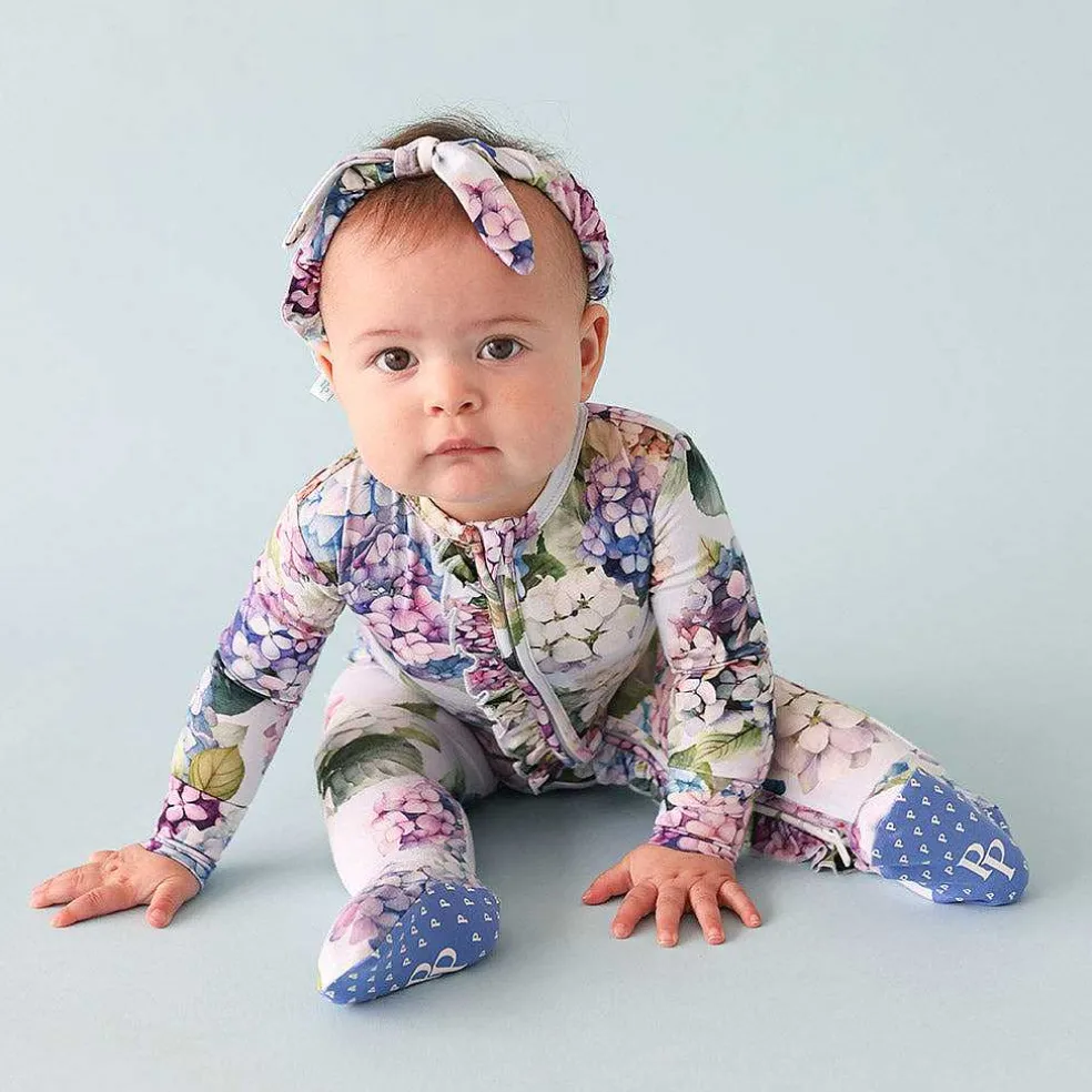 Posh Peanut Footie Ruffled Zippered One Piece Best Sale