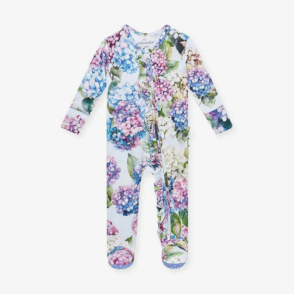 Posh Peanut Footie Ruffled Zippered One Piece Best Sale