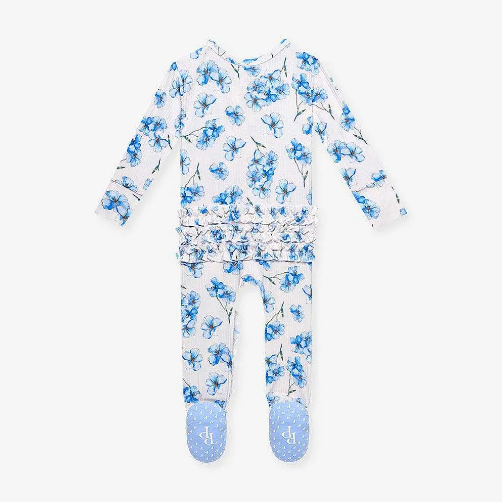Posh Peanut Footie Ruffled Zippered One Piece Cheap