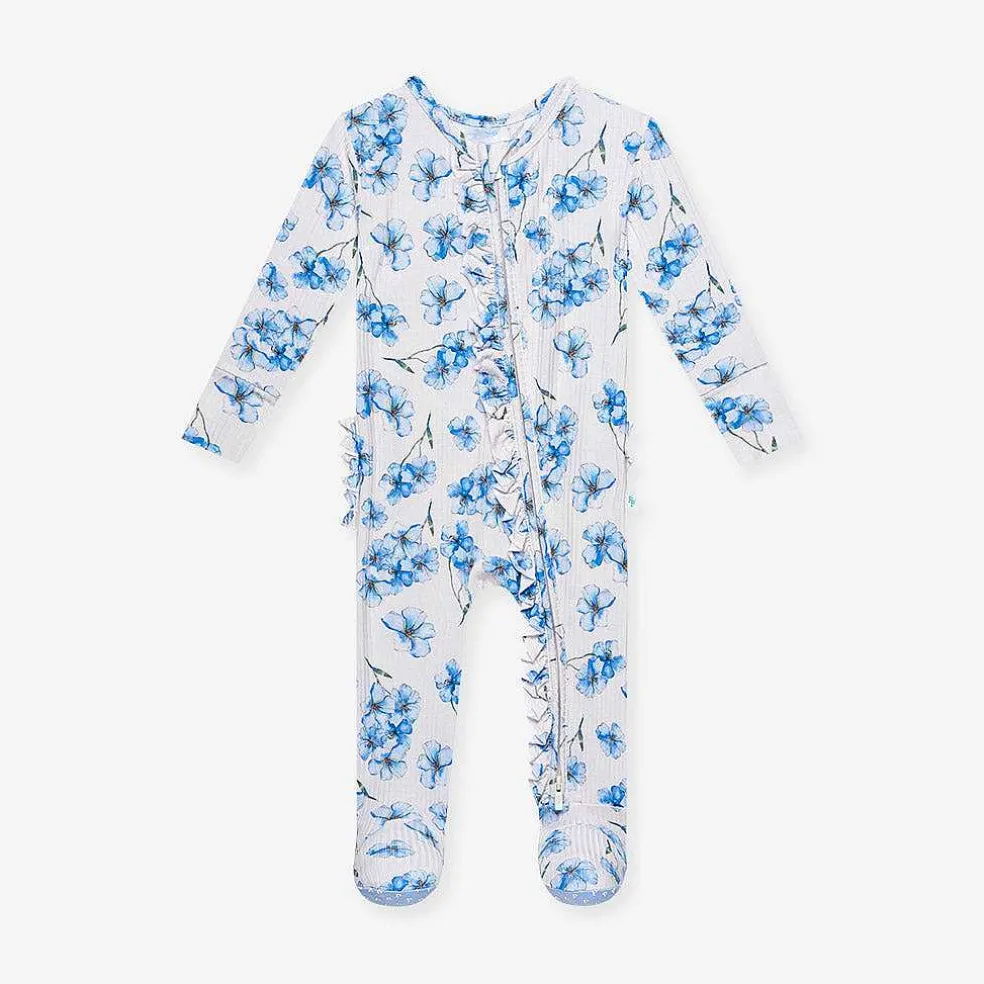 Posh Peanut Footie Ruffled Zippered One Piece Cheap