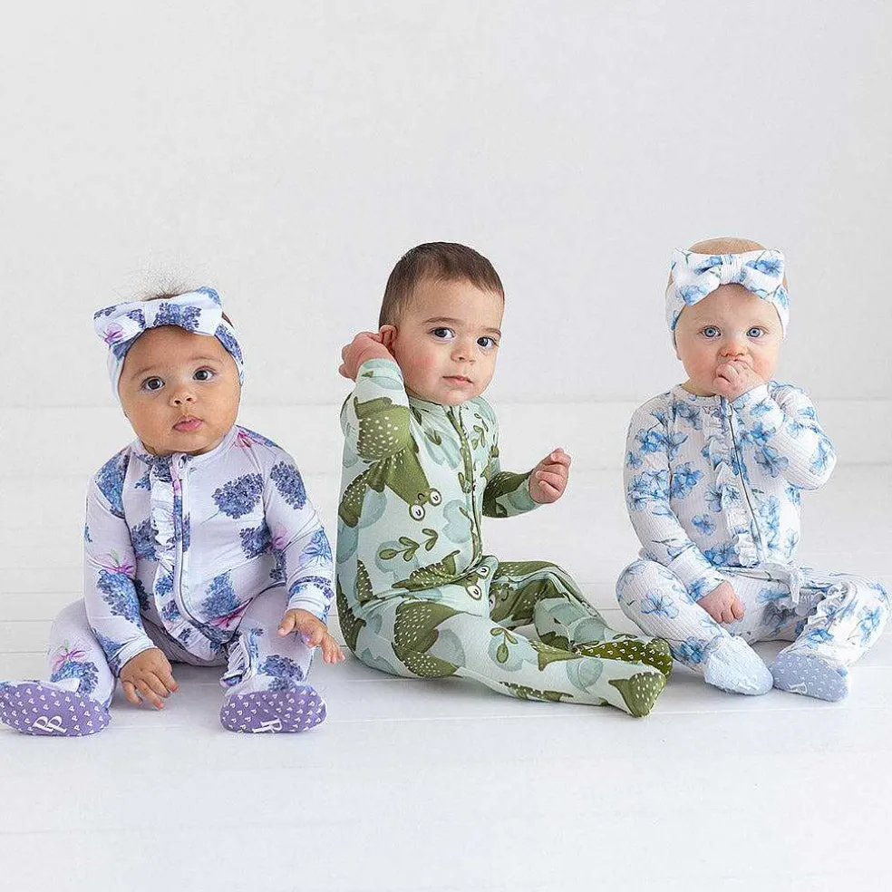 Posh Peanut Footie Ruffled Zippered One Piece Cheap