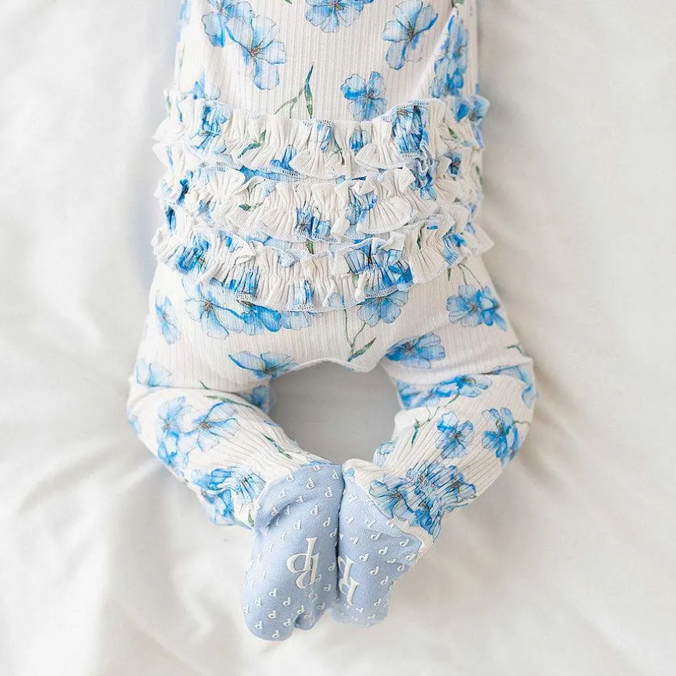 Posh Peanut Footie Ruffled Zippered One Piece Cheap