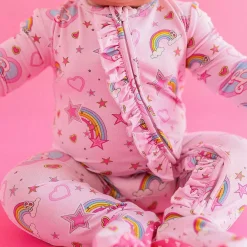 Posh Peanut Footie Ruffled Zippered One Piece Discount