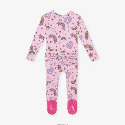 Posh Peanut Footie Ruffled Zippered One Piece Discount