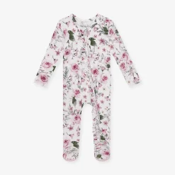 Posh Peanut Footie Ruffled Zippered One Piece Sale