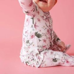 Posh Peanut Footie Ruffled Zippered One Piece Sale