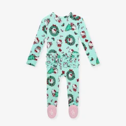 Posh Peanut Footie Ruffled Zippered One Piece Sale