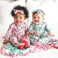 Posh Peanut Footie Ruffled Zippered One Piece Sale