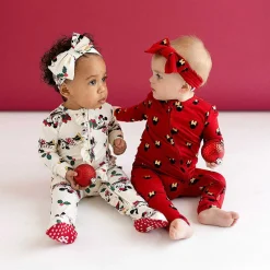 Posh Peanut Footie Ruffled Zippered One Piece Best Sale