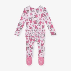 Posh Peanut Footie Ruffled Zippered One Piece Cheap