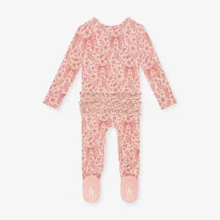 Posh Peanut Footie Ruffled Zippered One Piece Best
