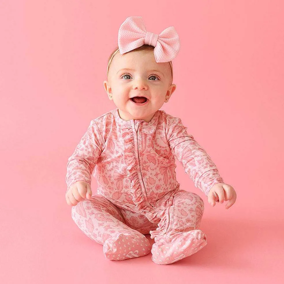 Posh Peanut Footie Ruffled Zippered One Piece Best