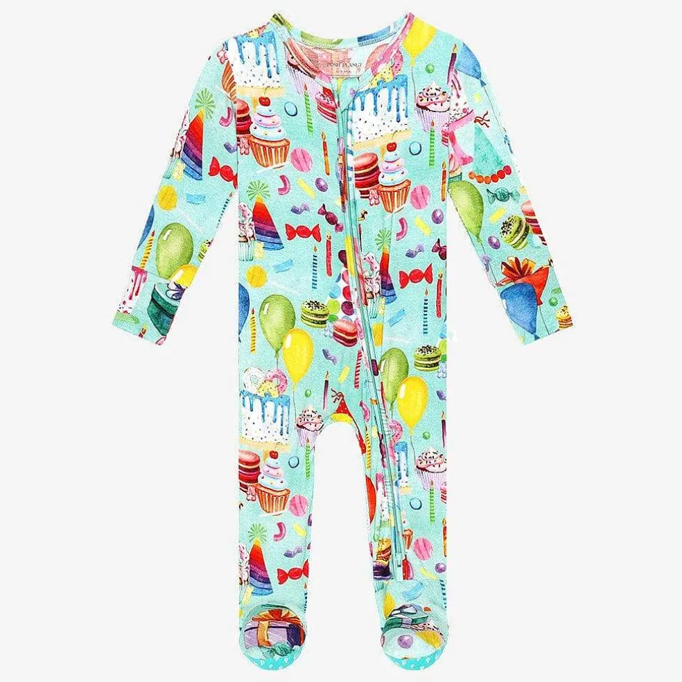 Posh Peanut Footie Zippered One Piece Fashion