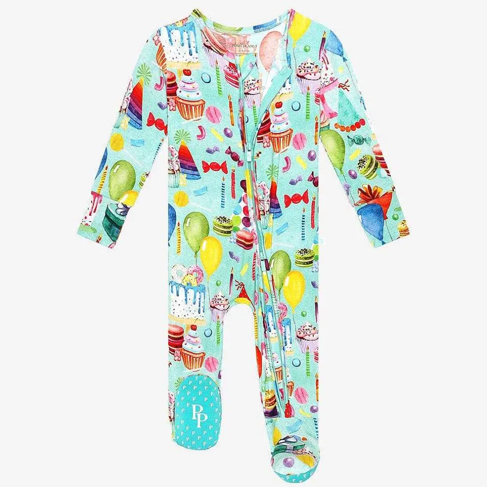 Posh Peanut Footie Zippered One Piece Fashion