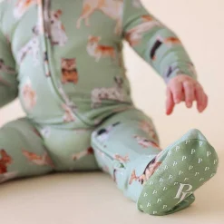 Posh Peanut Footie Zippered One Piece Flash Sale