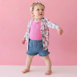 Posh Peanut French Terry Button Cardigan Outlet