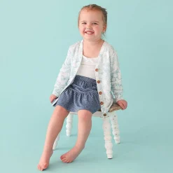 Posh Peanut French Terry Button Cardigan Store
