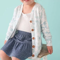 Posh Peanut French Terry Button Cardigan Store