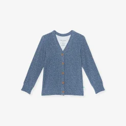 Posh Peanut French Terry Button Cardigan Best